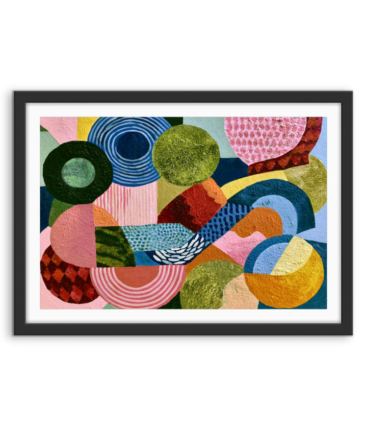 xxxx by IHeartStudio - Colourful Geometric Canvas Print