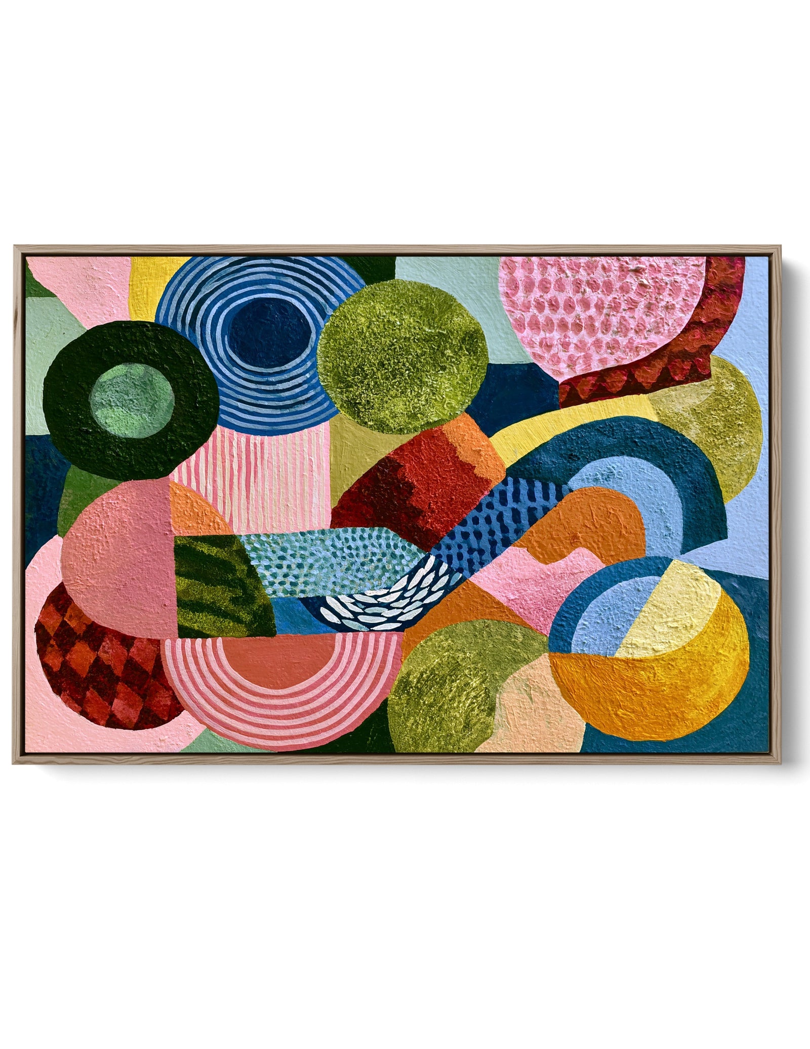 xxxx by IHeartStudio - Colourful Geometric Canvas Print