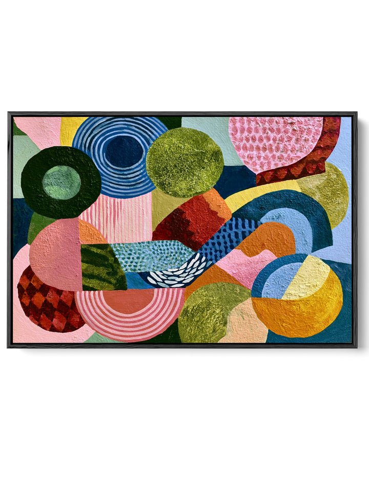 xxxx by IHeartStudio - Colourful Geometric Canvas Print