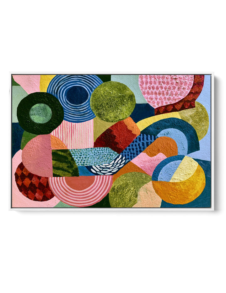 xxxx by IHeartStudio - Colourful Geometric Canvas Print