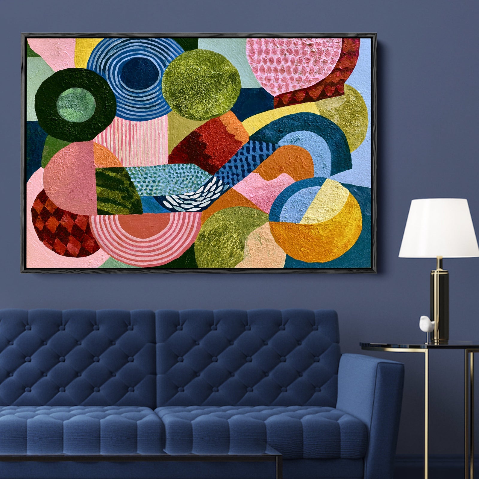 xxxx by IHeartStudio - Colourful Geometric Canvas Print
