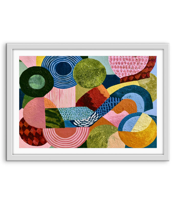 xxxx by IHeartStudio - Colourful Geometric Canvas Print