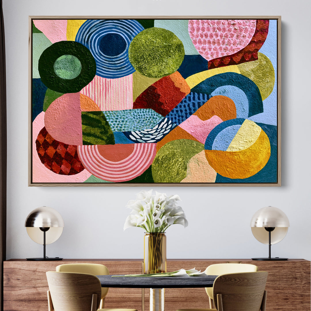 xxxx by IHeartStudio - Colourful Geometric Canvas Print