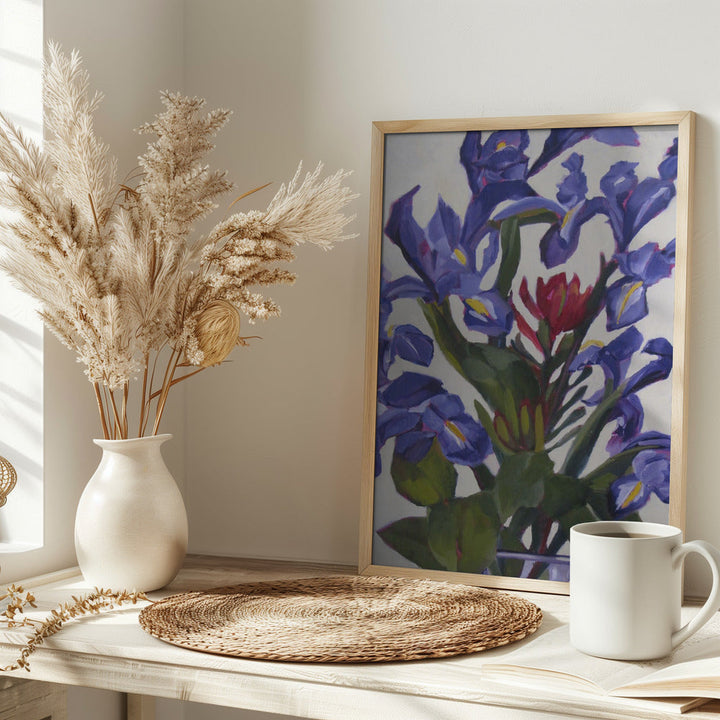 Iris Design - Stretched Canvas, Poster or Fine Art Print I Heart Wall Art