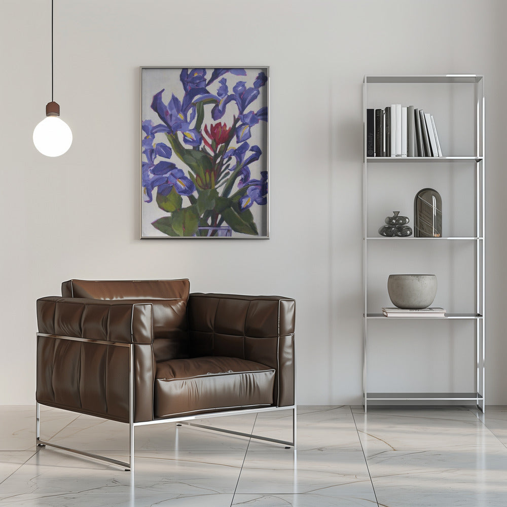 Iris Design - Stretched Canvas, Poster or Fine Art Print I Heart Wall Art