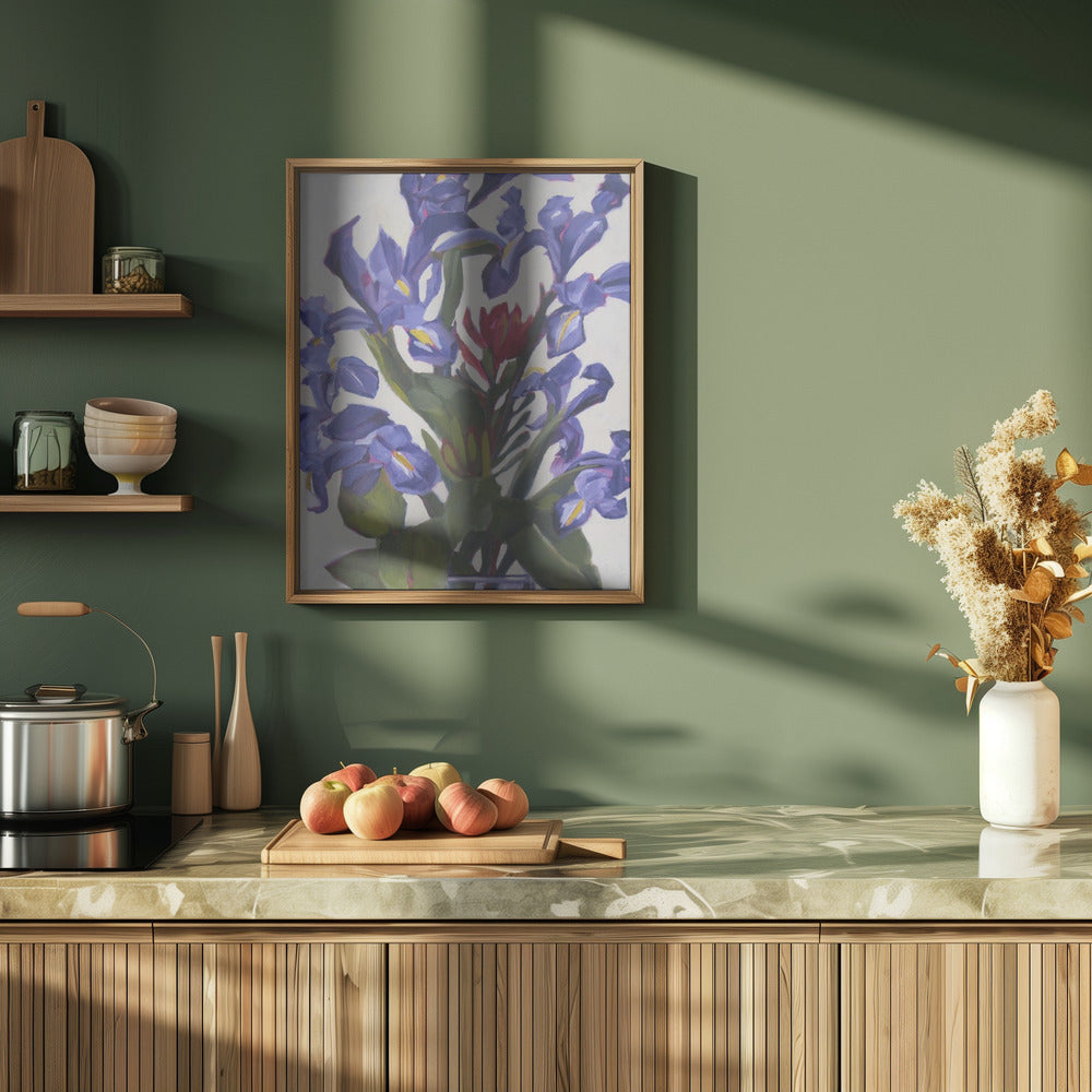 Iris Design - Stretched Canvas, Poster or Fine Art Print I Heart Wall Art