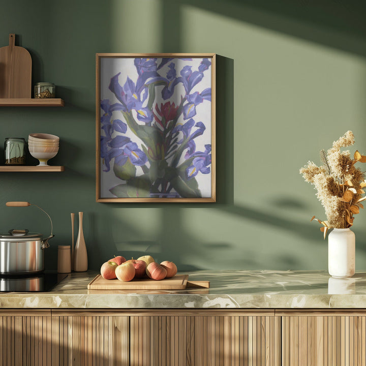 Iris Design - Stretched Canvas, Poster or Fine Art Print I Heart Wall Art