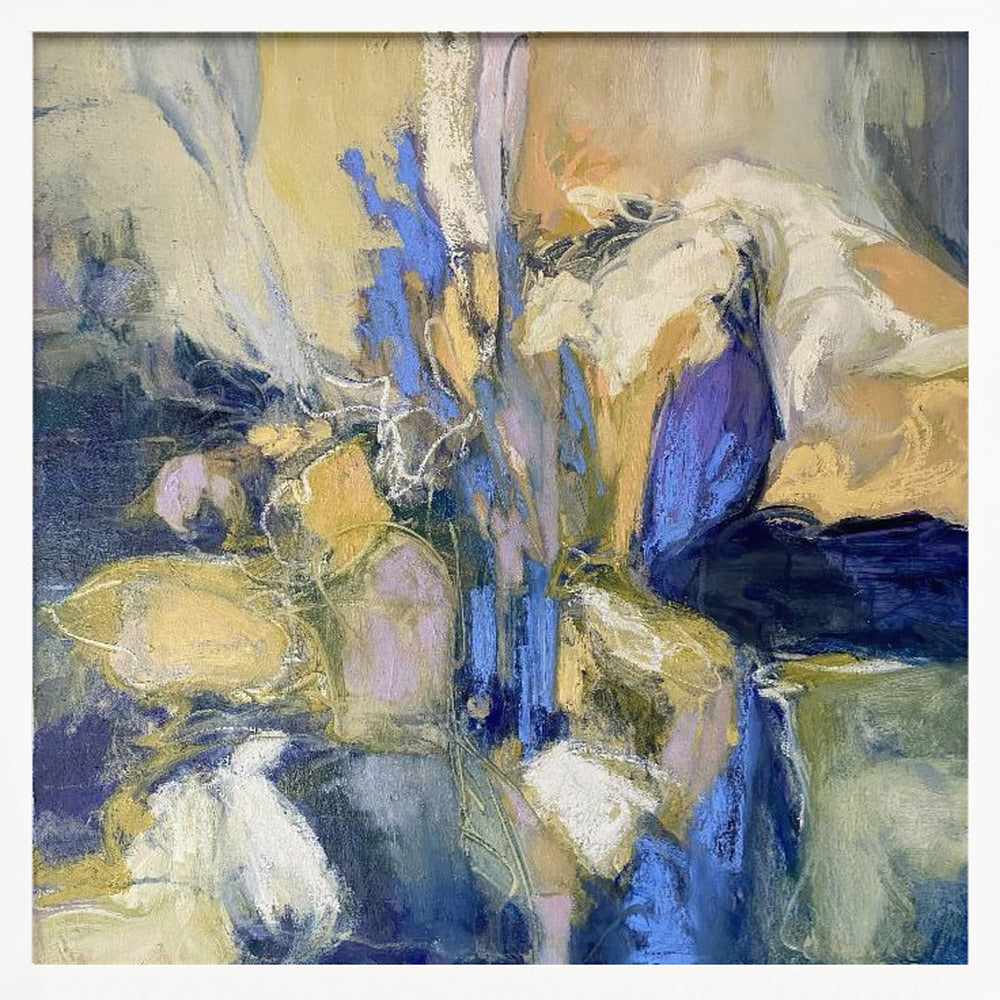 Irises - Square Stretched Canvas, Poster or Fine Art Print I Heart Wall Art