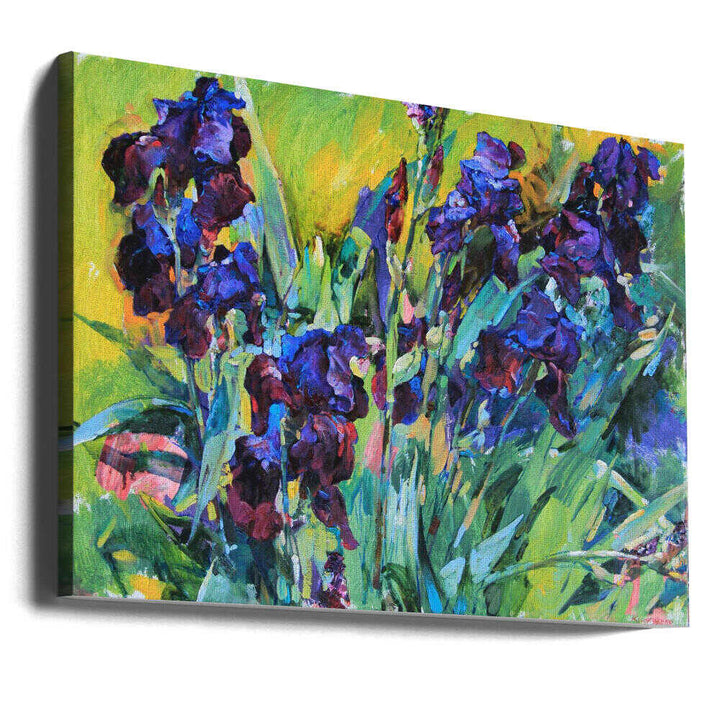 Irises - Stretched Canvas, Poster or Fine Art Print - I Heart Wall Art - Poster Print, Canvas Print or Framed Art Print
