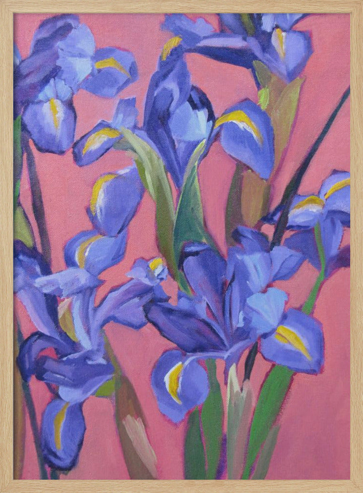 Irises - Stretched Canvas, Poster or Fine Art Print I Heart Wall Art