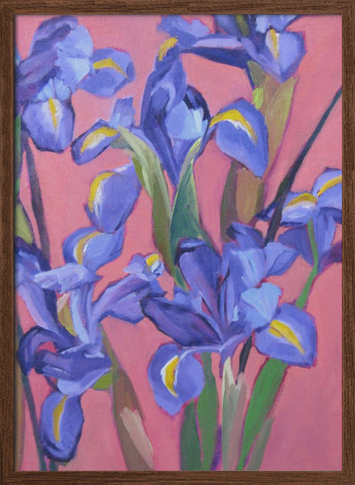 Irises - Stretched Canvas, Poster or Fine Art Print I Heart Wall Art