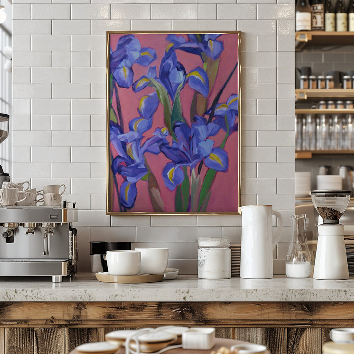 Irises - Stretched Canvas, Poster or Fine Art Print I Heart Wall Art