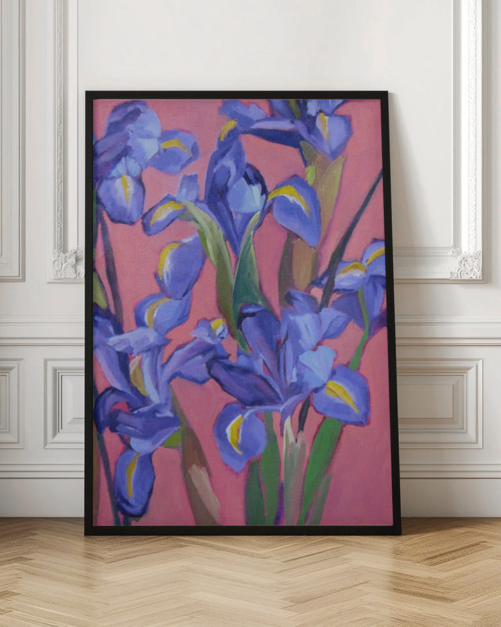 Irises - Stretched Canvas, Poster or Fine Art Print I Heart Wall Art