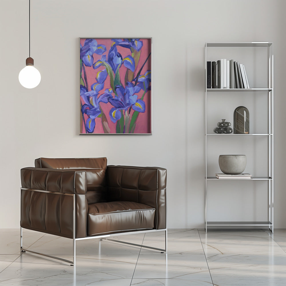 Irises - Stretched Canvas, Poster or Fine Art Print I Heart Wall Art