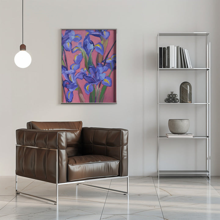 Irises - Stretched Canvas, Poster or Fine Art Print I Heart Wall Art