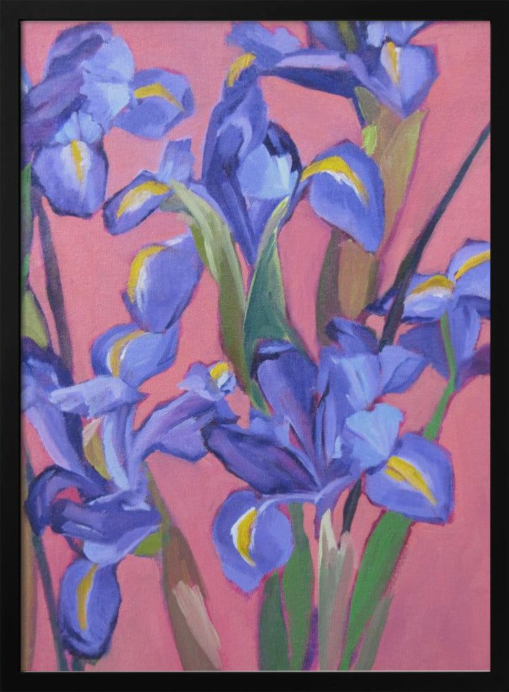 Irises - Stretched Canvas, Poster or Fine Art Print I Heart Wall Art