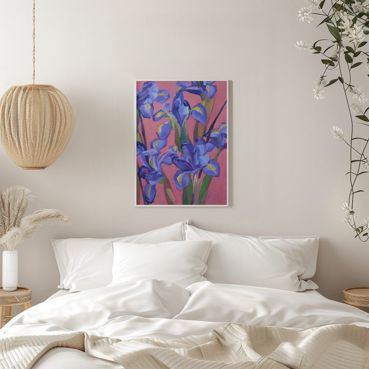 Irises - Stretched Canvas, Poster or Fine Art Print I Heart Wall Art