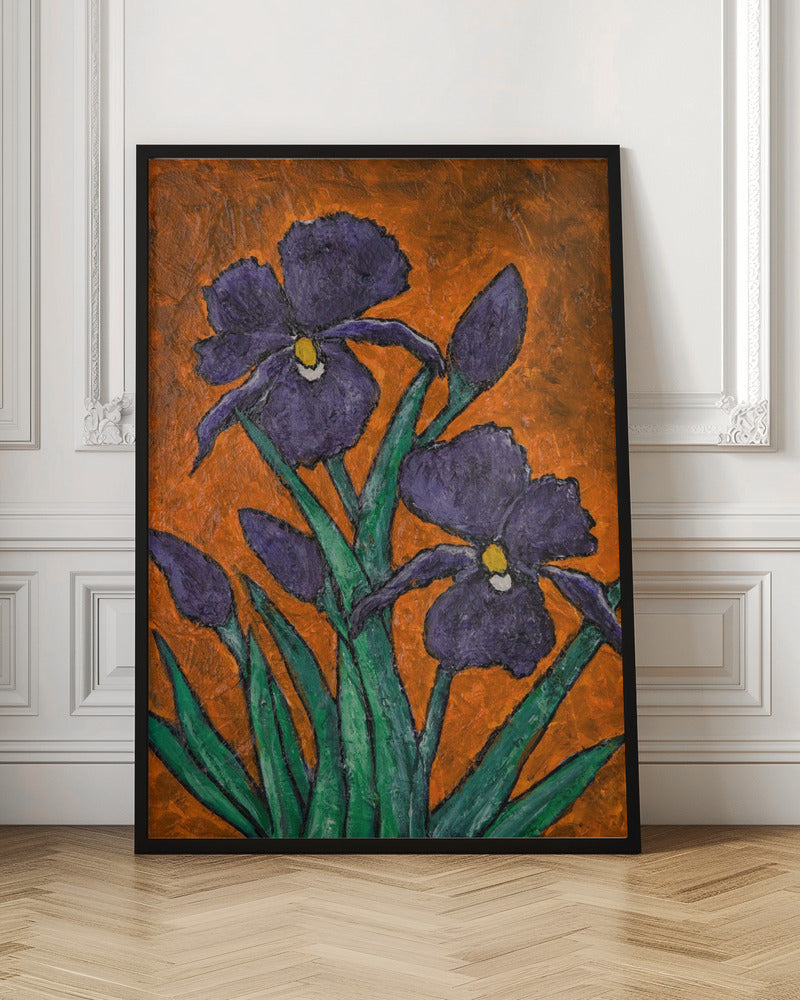 Irises - Stretched Canvas, Poster or Fine Art Print I Heart Wall Art