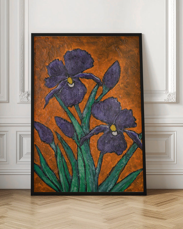 Irises - Stretched Canvas, Poster or Fine Art Print I Heart Wall Art