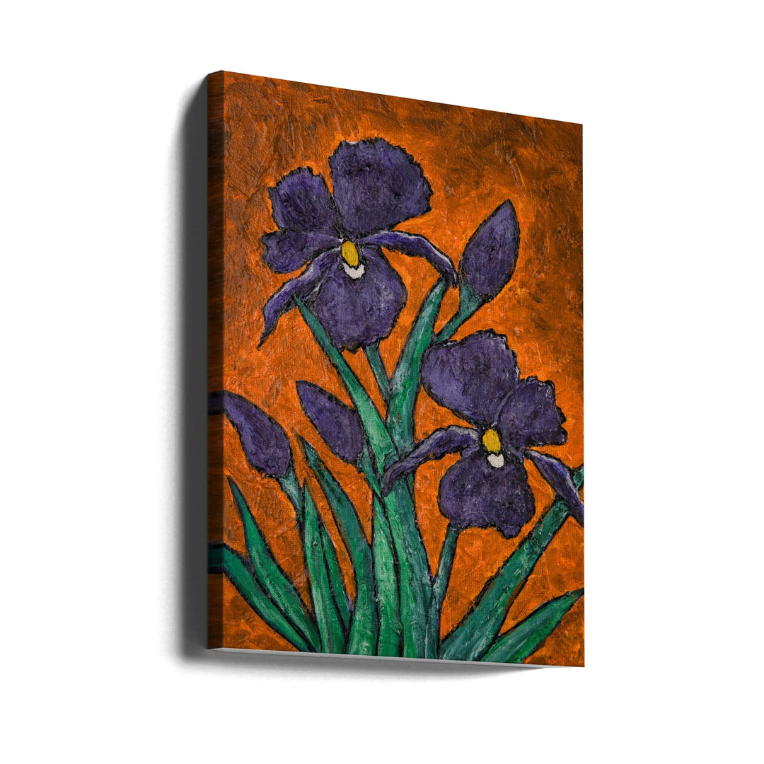 Irises - Stretched Canvas, Poster or Fine Art Print I Heart Wall Art