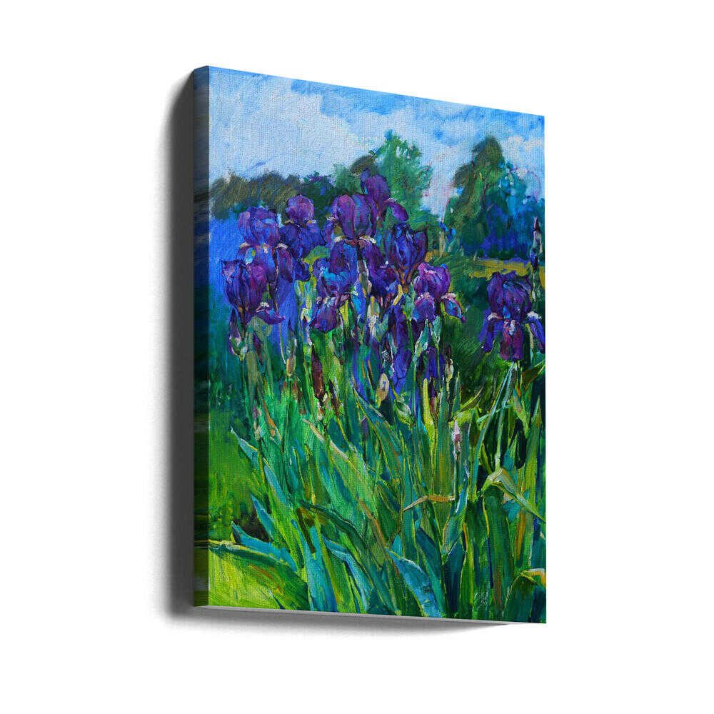 Irises - Stretched Canvas, Poster or Fine Art Print - I Heart Wall Art - Poster Print, Canvas Print or Framed Art Print
