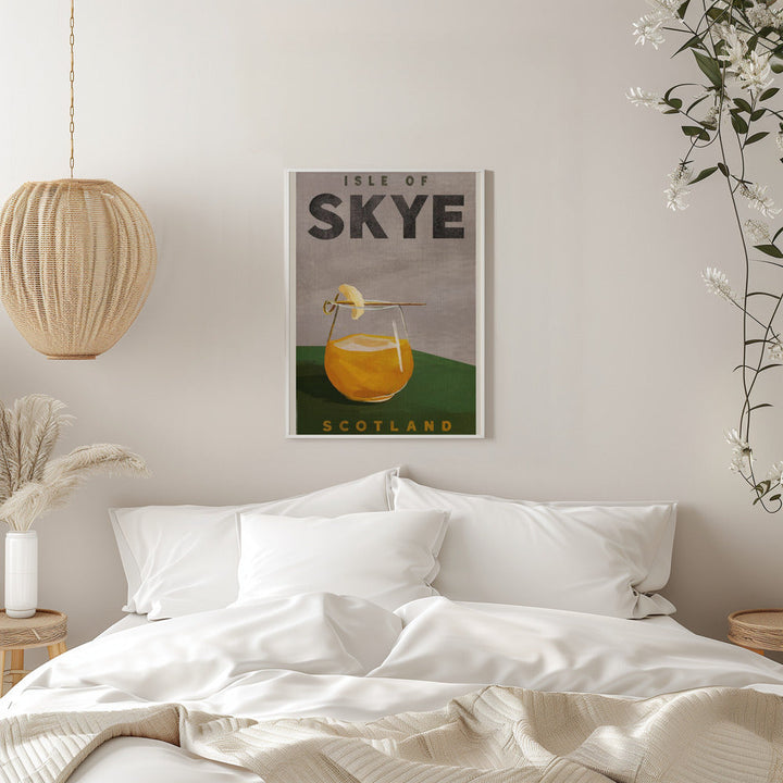 Isle Of Skye Scotland Scotch Cocktail Travel Poster - Stretched Canvas, Poster or Fine Art Print I Heart Wall Art