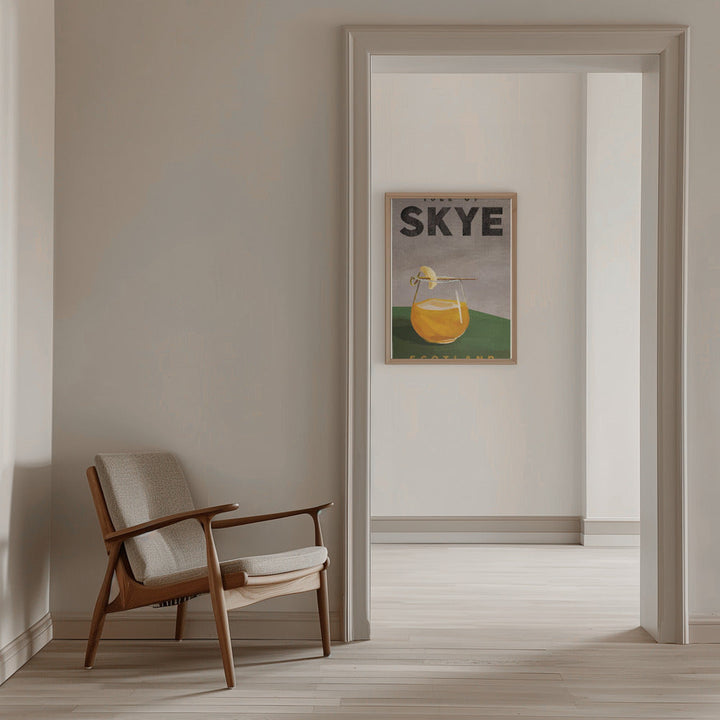 Isle Of Skye Scotland Scotch Cocktail Travel Poster - Stretched Canvas, Poster or Fine Art Print I Heart Wall Art