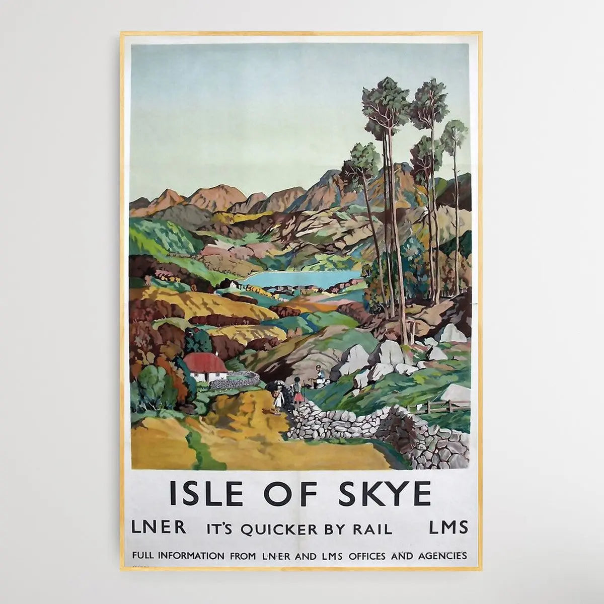 Isle of Skye Vintage Travel Poster I Heart Wall Art Australia 