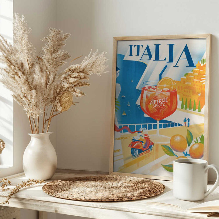 Italia - Stretched Canvas, Poster or Fine Art Print - I Heart Wall Art - Poster Print, Canvas Print or Framed Art Print