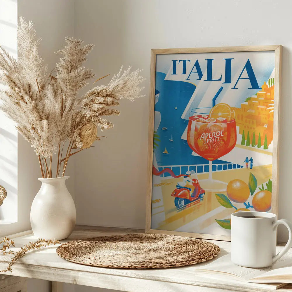 Italia - Stretched Canvas, Poster or Fine Art Print I Heart Wall Art