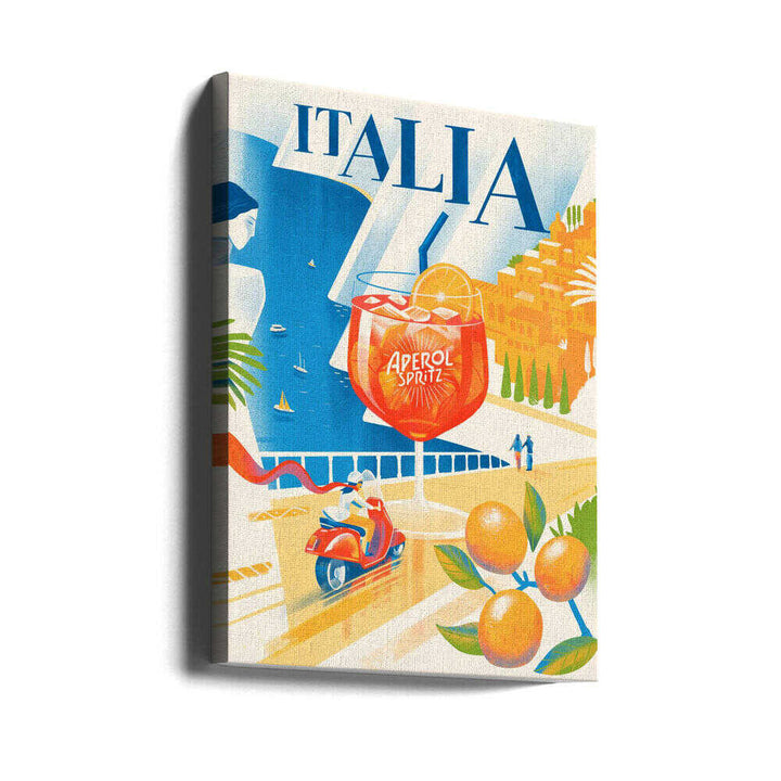 Italia - Stretched Canvas, Poster or Fine Art Print - I Heart Wall Art - Poster Print, Canvas Print or Framed Art Print