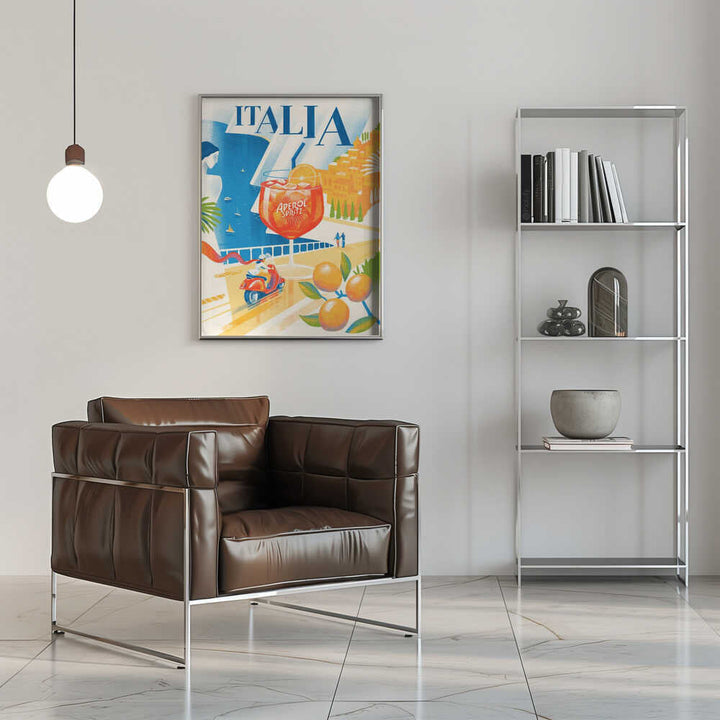Italia - Stretched Canvas, Poster or Fine Art Print - I Heart Wall Art - Poster Print, Canvas Print or Framed Art Print