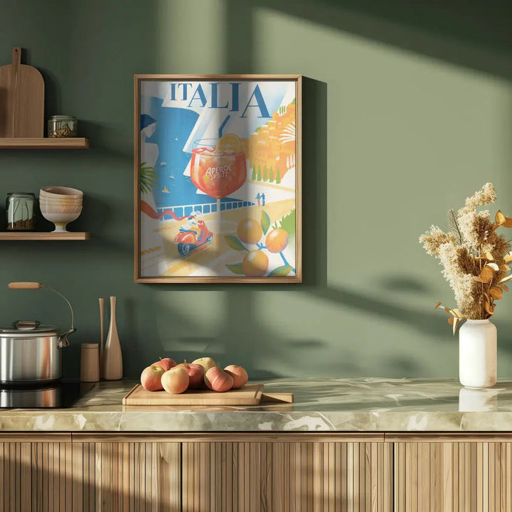Italia - Stretched Canvas, Poster or Fine Art Print I Heart Wall Art