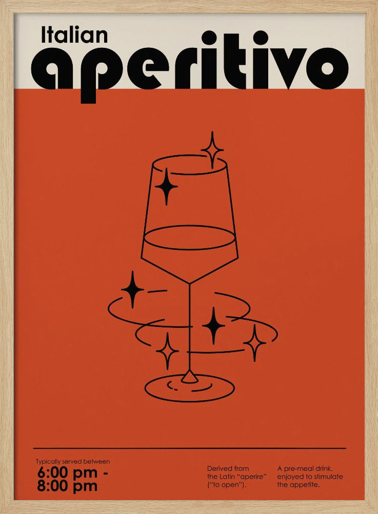 Italian Aperitivo - Stretched Canvas, Poster or Fine Art Print I Heart Wall Art