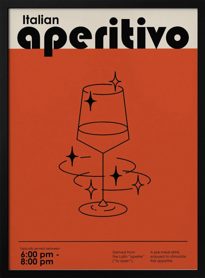 Italian Aperitivo - Stretched Canvas, Poster or Fine Art Print I Heart Wall Art