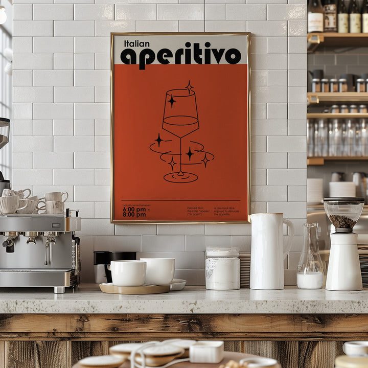 Italian Aperitivo - Stretched Canvas, Poster or Fine Art Print I Heart Wall Art
