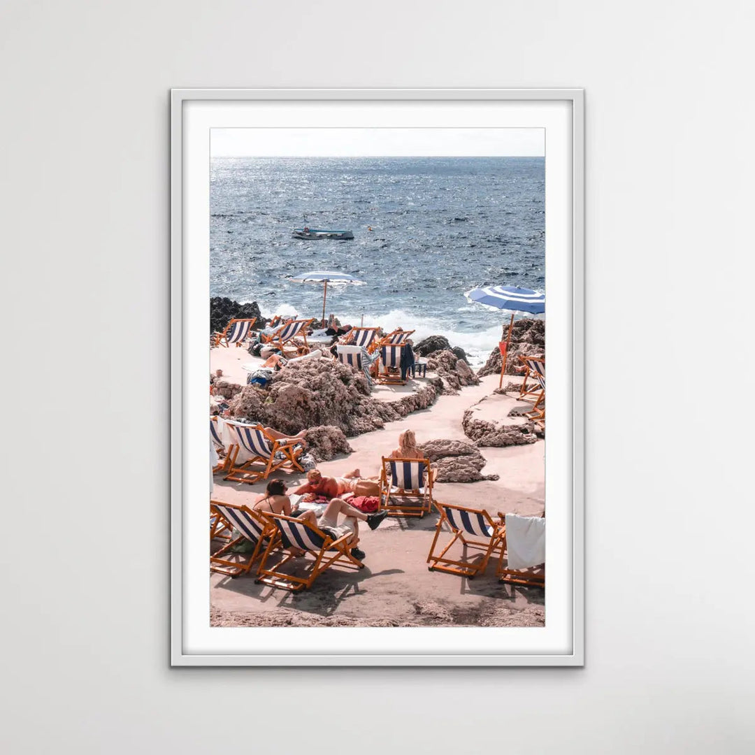 Italian Coast Umbrella Photographic Print - I Heart Wall Art