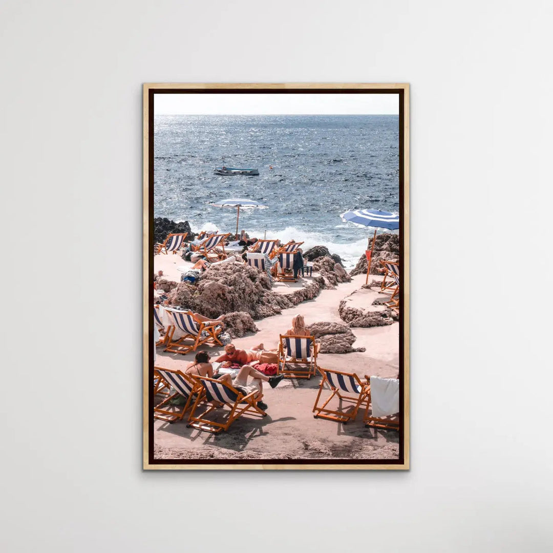 Italian Coast Umbrella Photographic Print - I Heart Wall Art