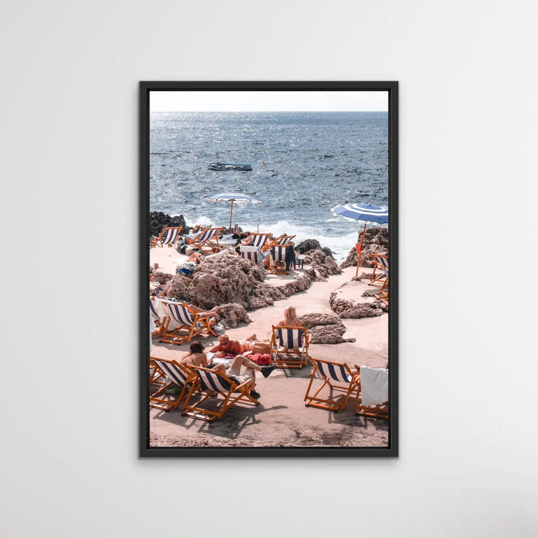 Italian Coast Umbrella Photographic Print - I Heart Wall Art