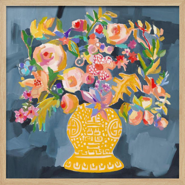 Izzie S Bouquet - Square Stretched Canvas, Poster or Fine Art Print I Heart Wall Art
