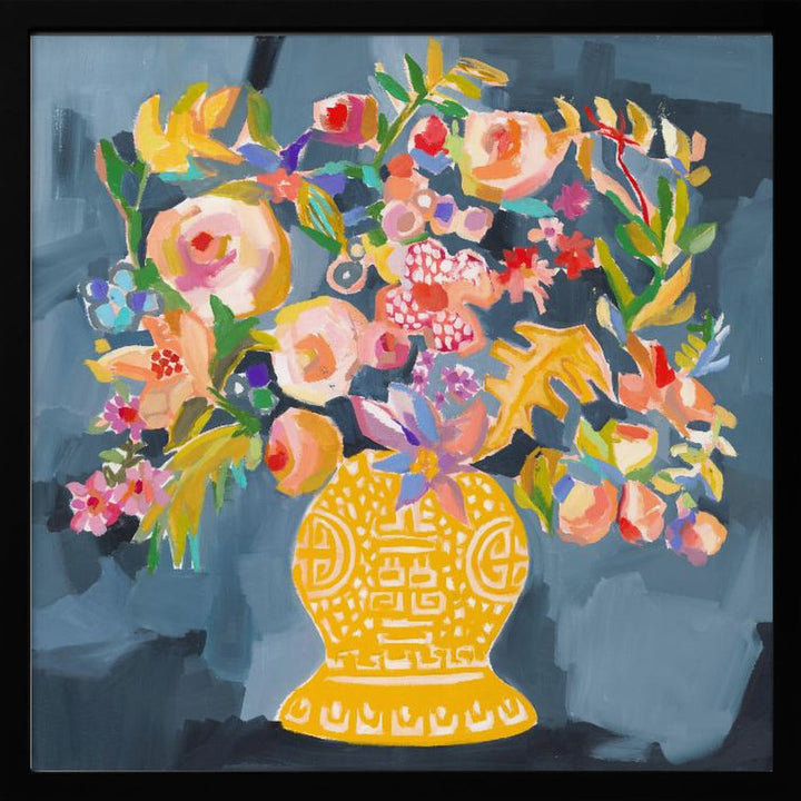 Izzie S Bouquet - Square Stretched Canvas, Poster or Fine Art Print I Heart Wall Art