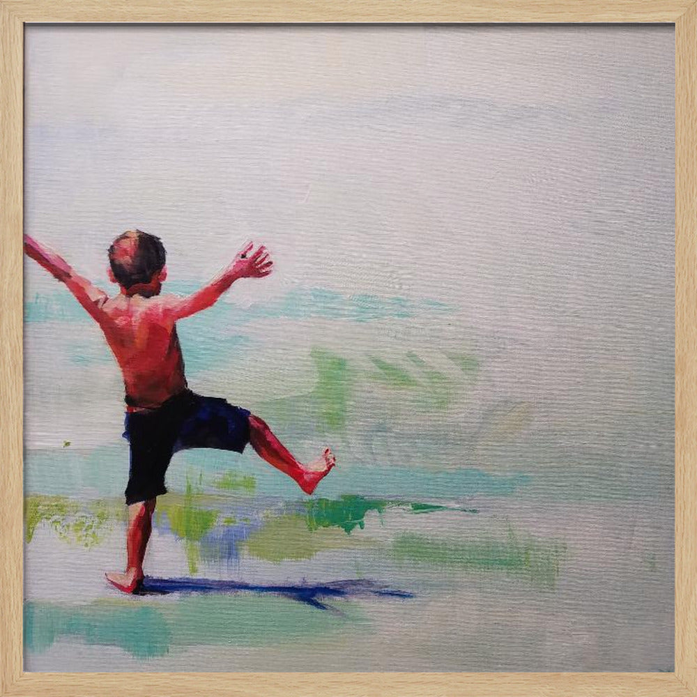 Jacky Boy - Square Stretched Canvas, Poster or Fine Art Print I Heart Wall Art