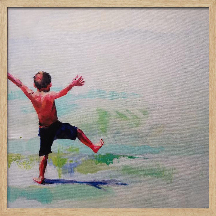 Jacky Boy - Square Stretched Canvas, Poster or Fine Art Print I Heart Wall Art