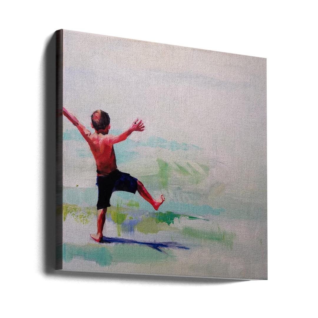 Jacky Boy - Square Stretched Canvas, Poster or Fine Art Print I Heart Wall Art