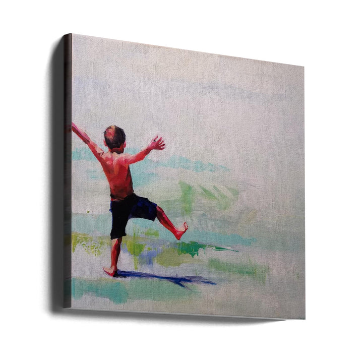 Jacky Boy - Square Stretched Canvas, Poster or Fine Art Print I Heart Wall Art