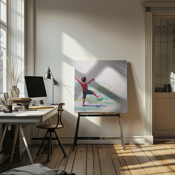 Jacky Boy - Square Stretched Canvas, Poster or Fine Art Print I Heart Wall Art