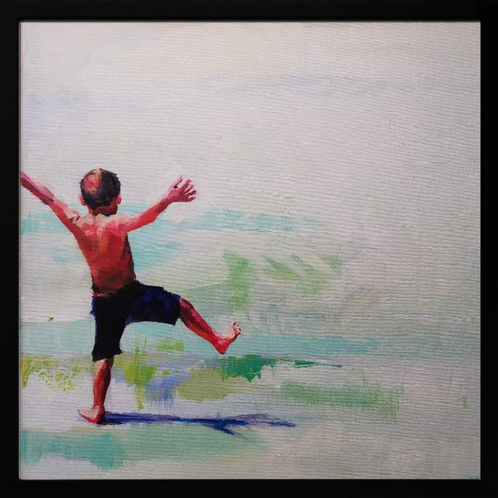 Jacky Boy - Square Stretched Canvas, Poster or Fine Art Print I Heart Wall Art
