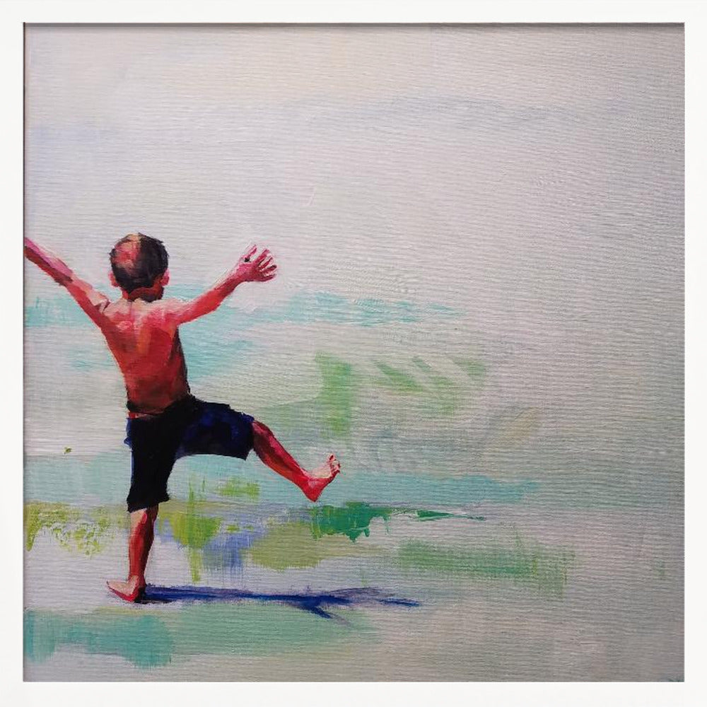 Jacky Boy - Square Stretched Canvas, Poster or Fine Art Print I Heart Wall Art