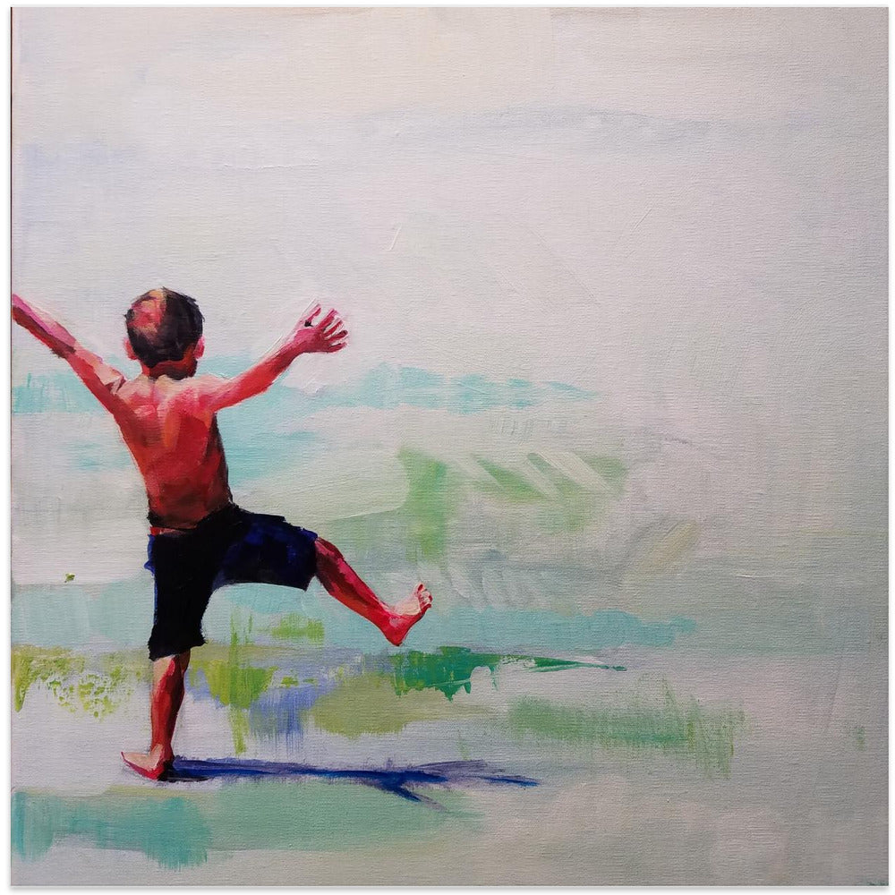 Jacky Boy - Square Stretched Canvas, Poster or Fine Art Print I Heart Wall Art