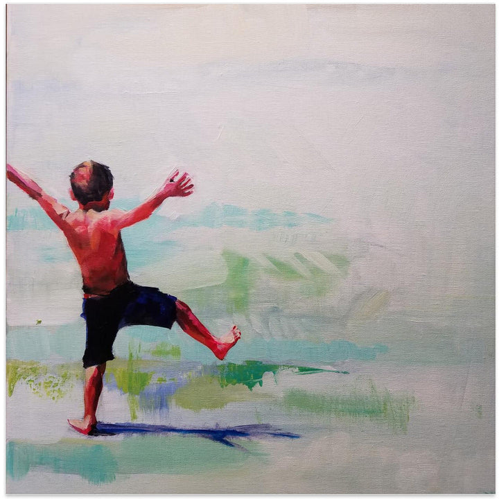Jacky Boy - Square Stretched Canvas, Poster or Fine Art Print I Heart Wall Art